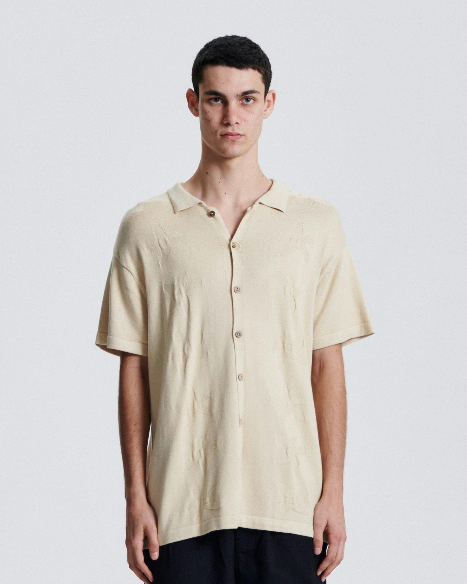 Seeker Polo Knit Shirt - Sand