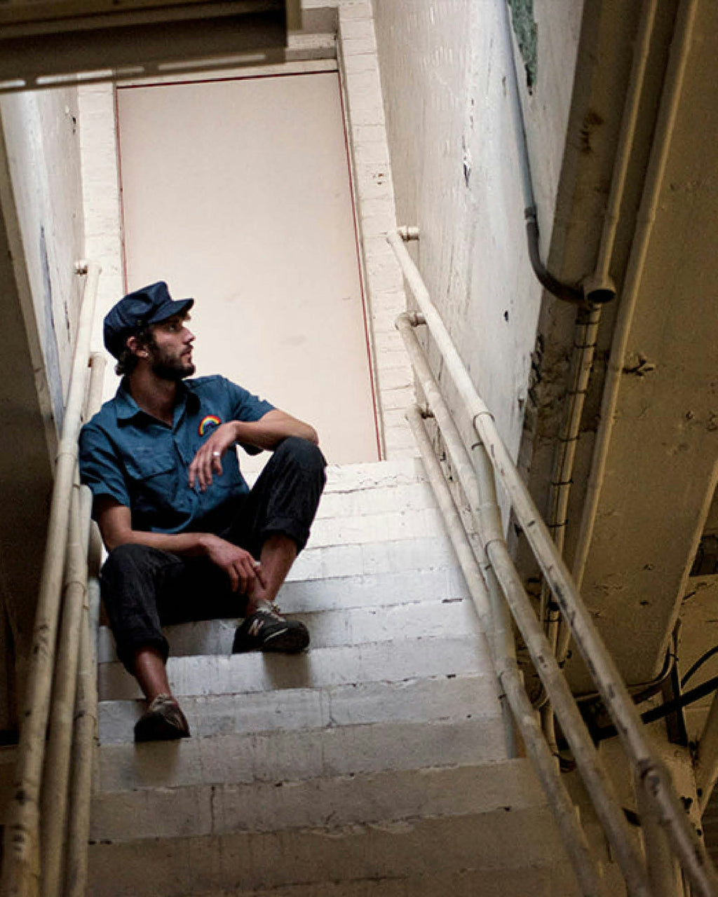 The Twist Paperboy Cap - Blue Jean