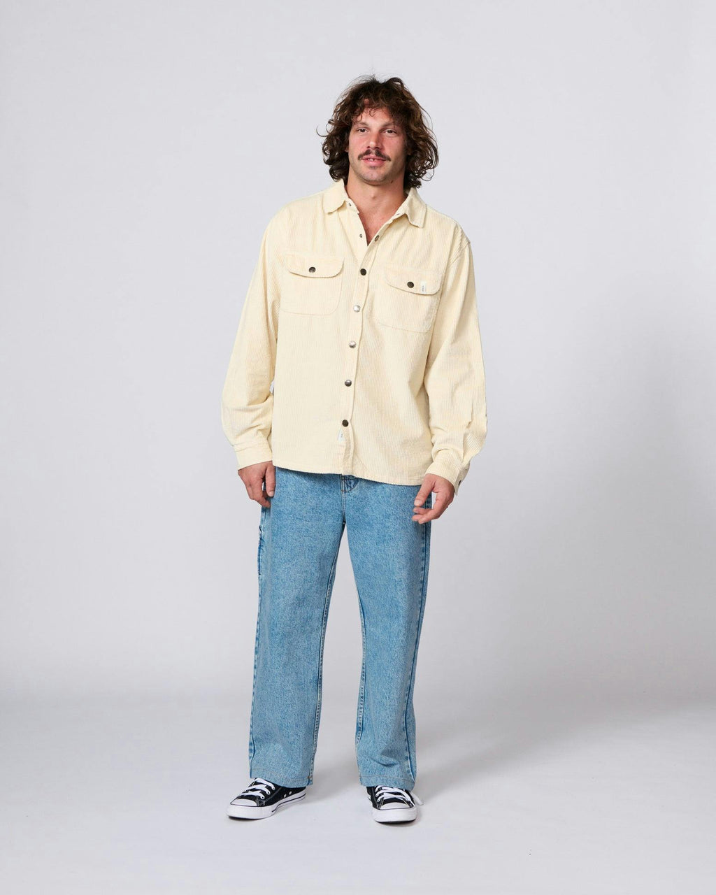 Surface Cord Overshirt - Bone