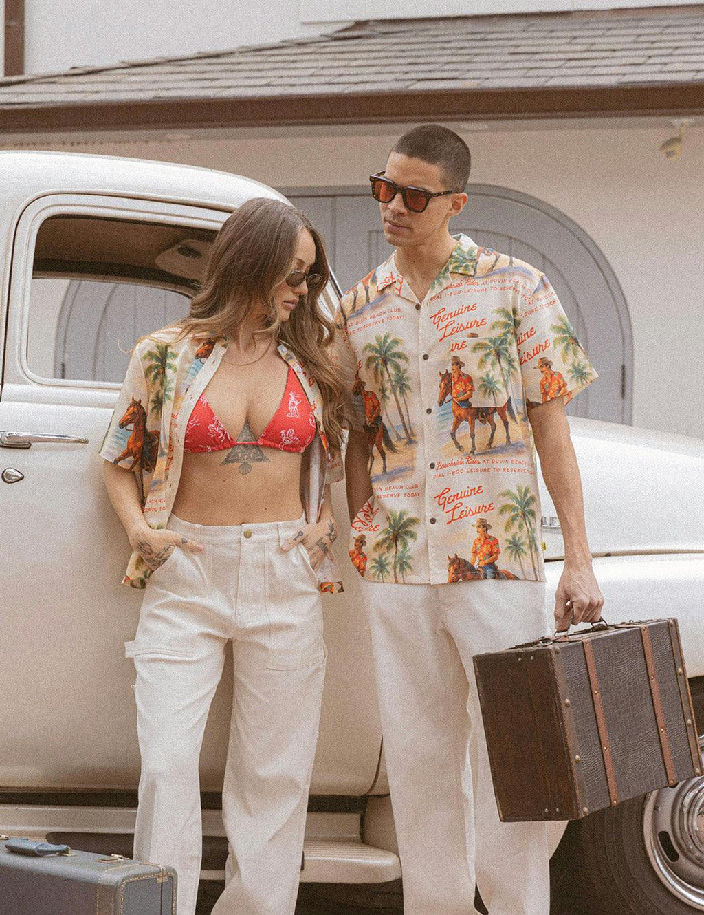 Beach Ranch Buttonup - Antique