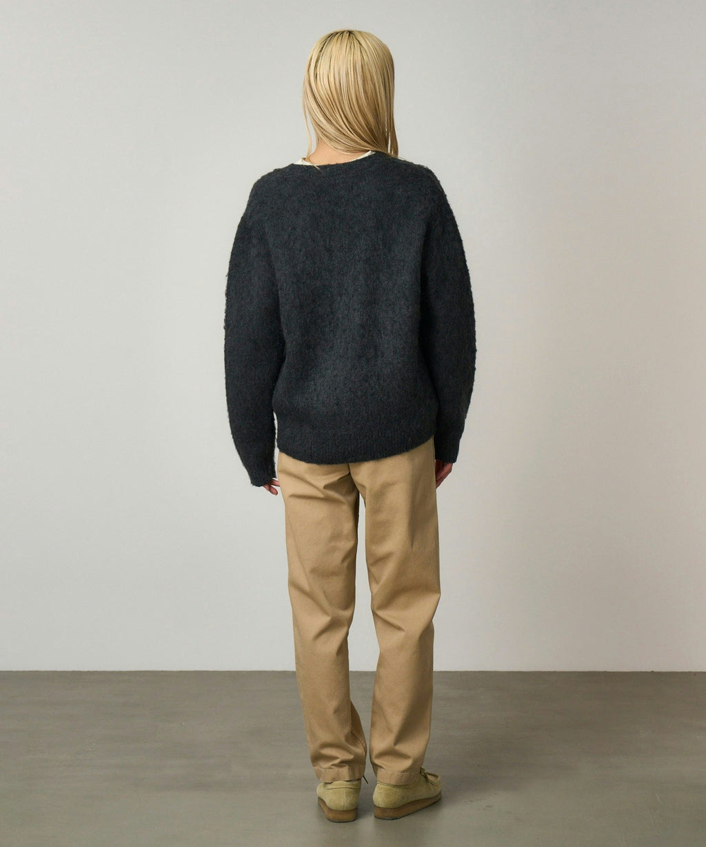 Gramicci Mohair Cardigan in Charcoal