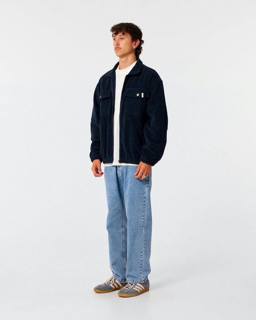 Blackbird Cord Jacket - Worker Blue