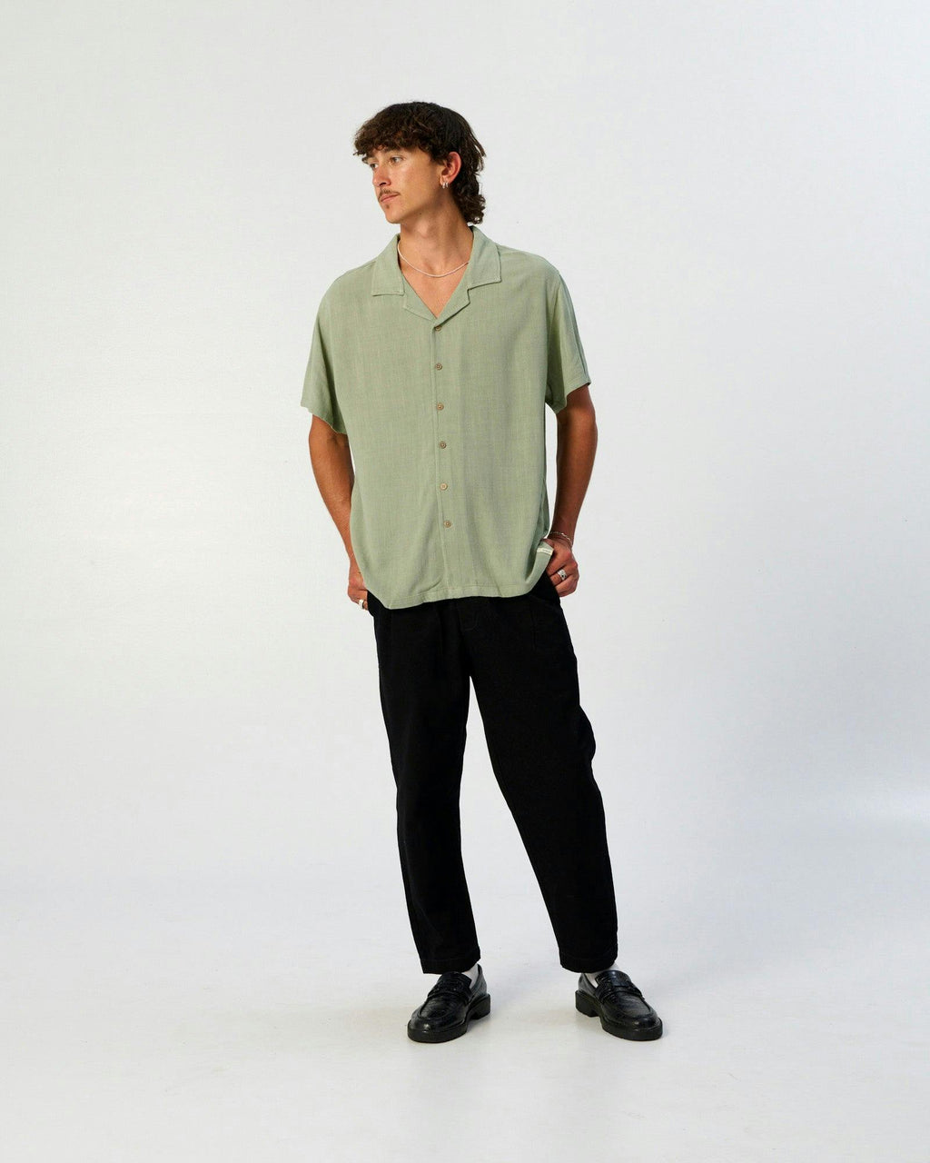 Ernie Resort Shirt - Seagrass
