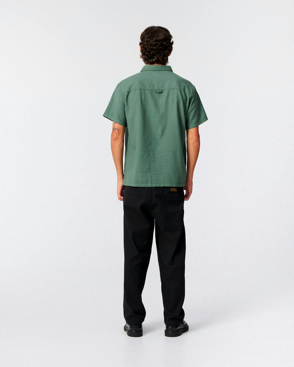 Lamrock Linen Shirt - Dusty Green