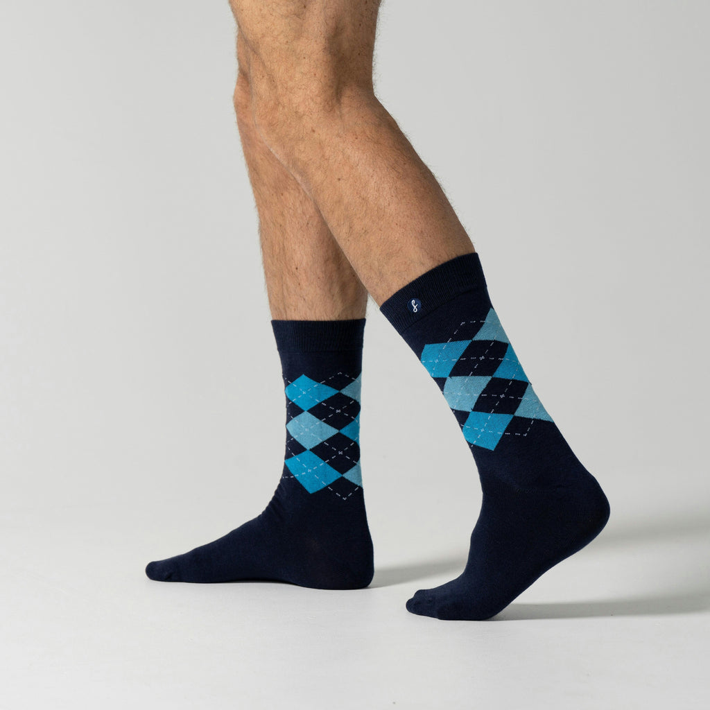Navy Argyle