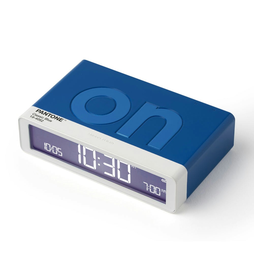 Lexon GIFT Set PANTONE - Includes Mino+ Mini Speaker, Flip Classic Clock, Mina M Lamp, Thykho 3  Speaker - Classic Blue