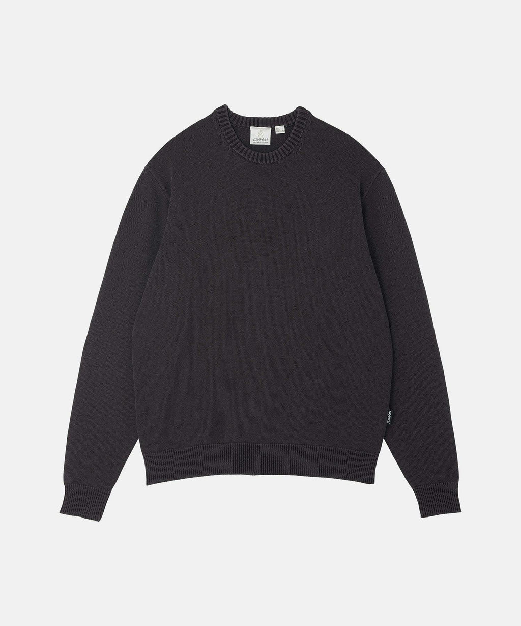 Gramicci Cotton Knit Crew in Charcoal