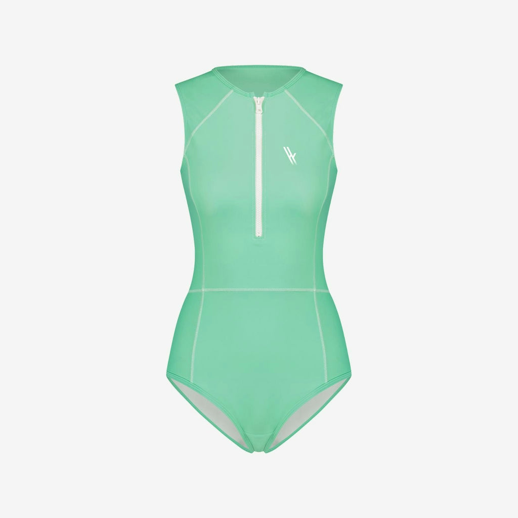One Piece Swimsuit Full Coverage - Aquamarine 2025