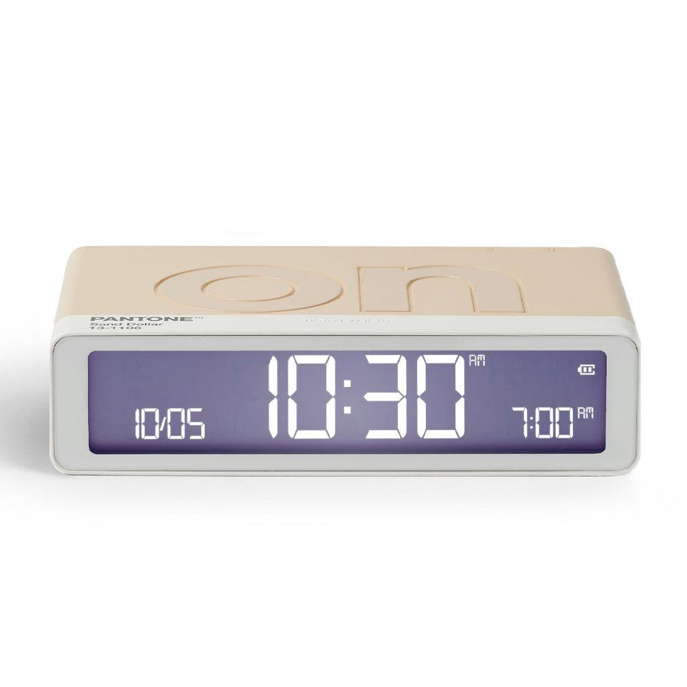 Lexon GIFT Set PANTONE - Includes Mino+ Mini Speaker, Flip Classic Clock, Mina M Lamp, Thykho 3  Speaker - Sand