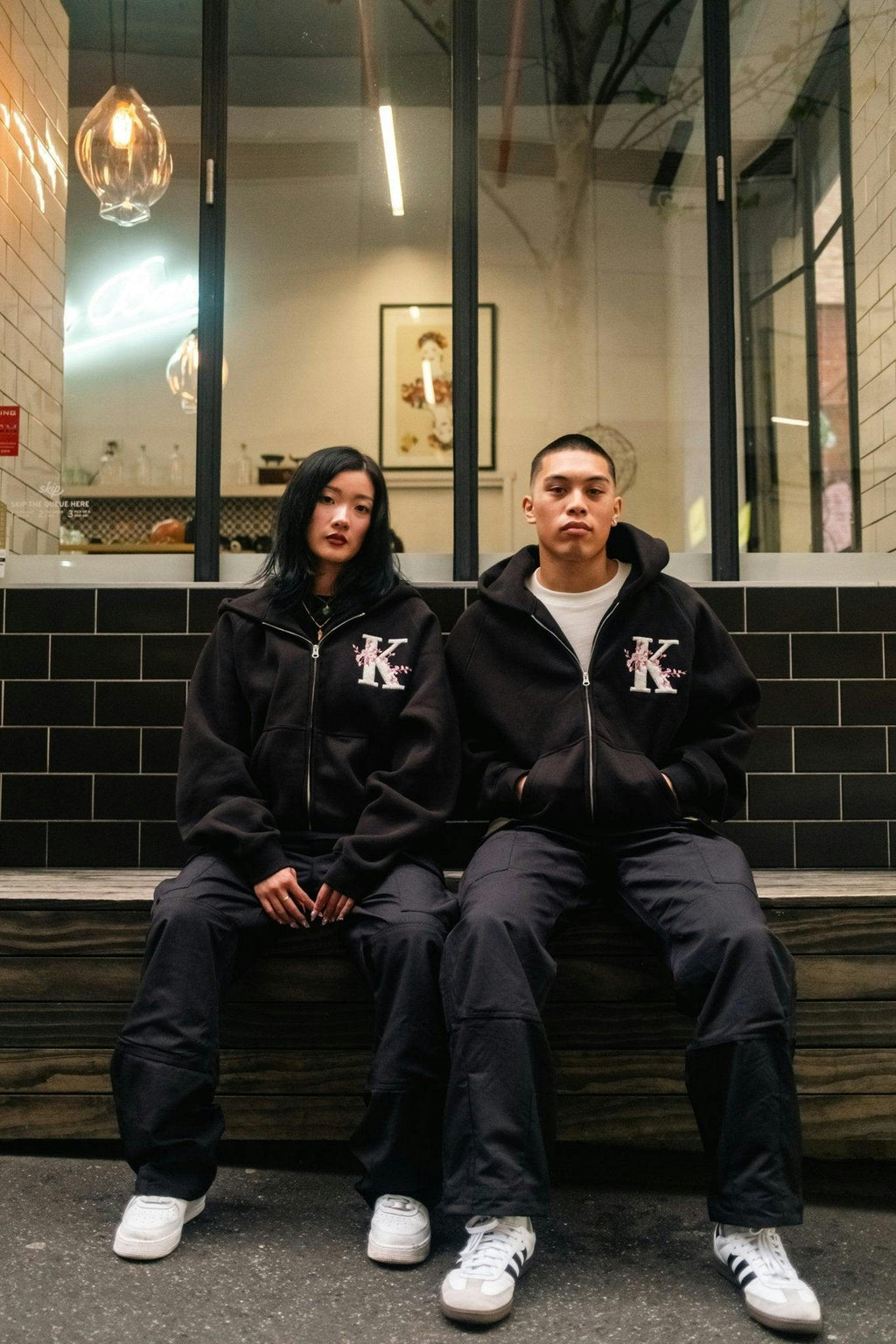 K Blossom Zip Up Hoodie