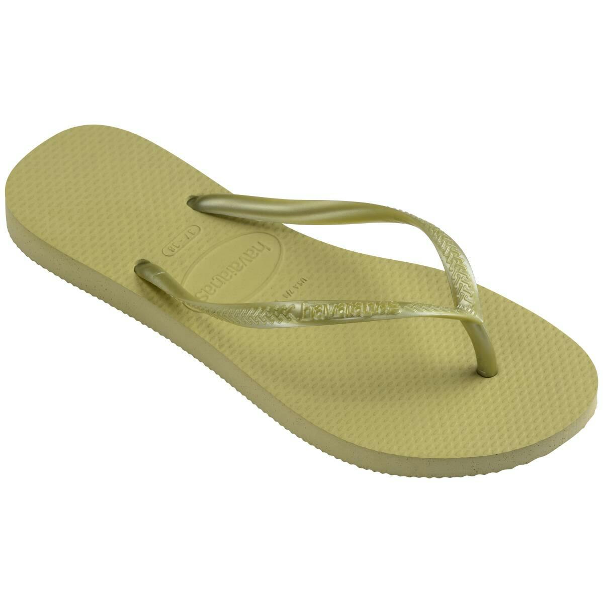Slim Metallic Thongs