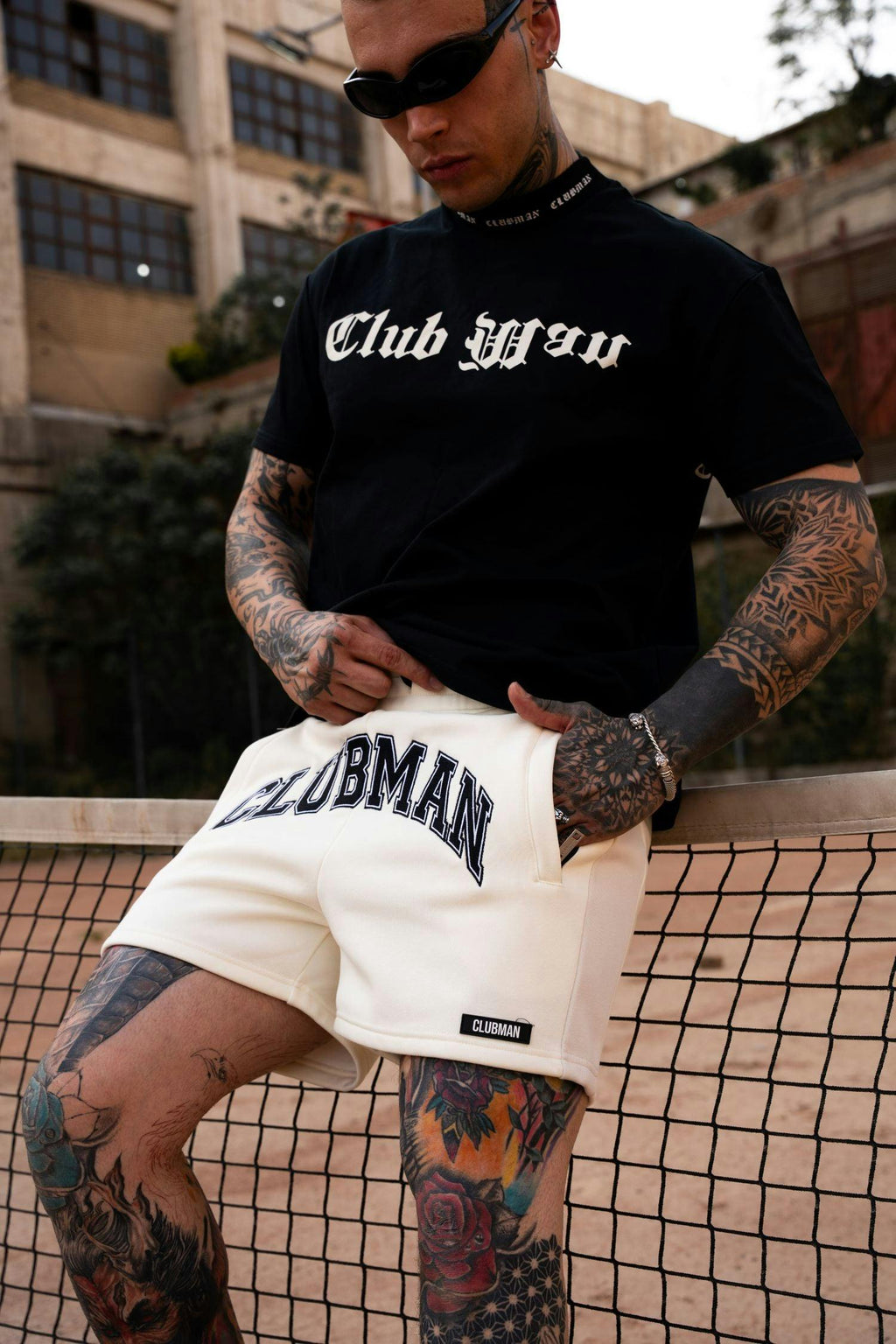 Clubman 'Noir Ivory' Shorts