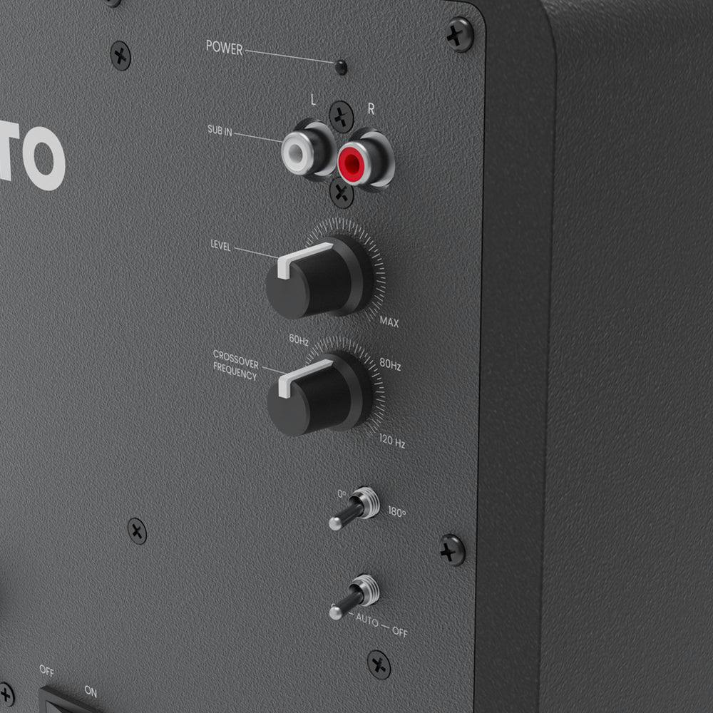 Kanto SUB6 200W 6" Sealed Powered Subwoofer, Matte Black