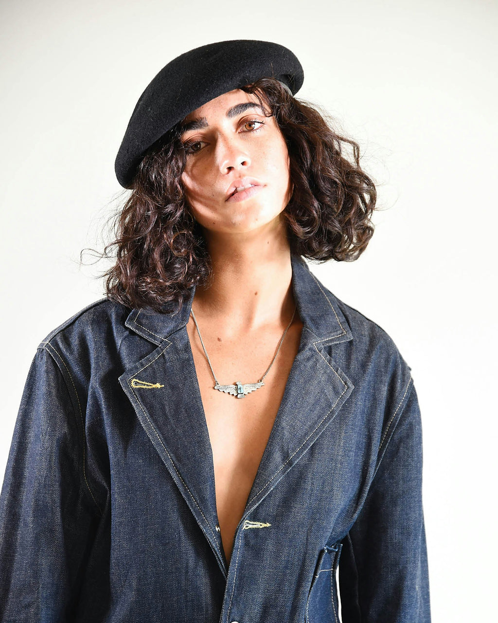 The Château Beret – Black Wool French Artist Hat