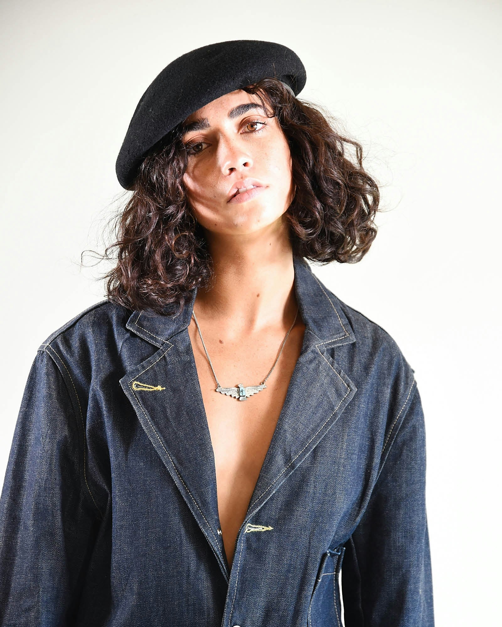 The Château Beret – Black Wool French Artist Hat