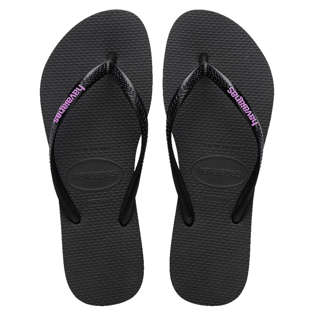 Slim Rubber Logo Thongs