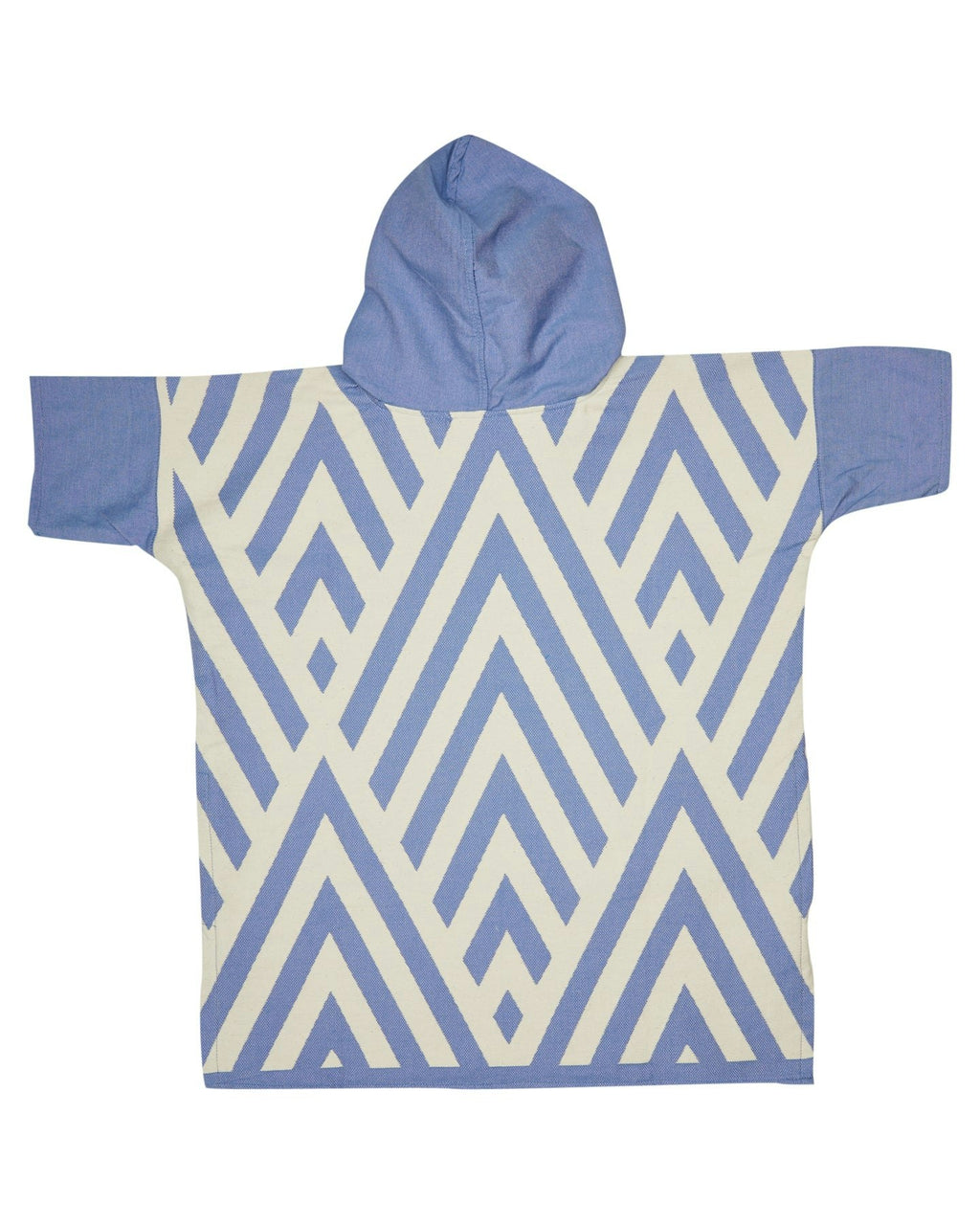 Zig Zag Blue Kids Poncho