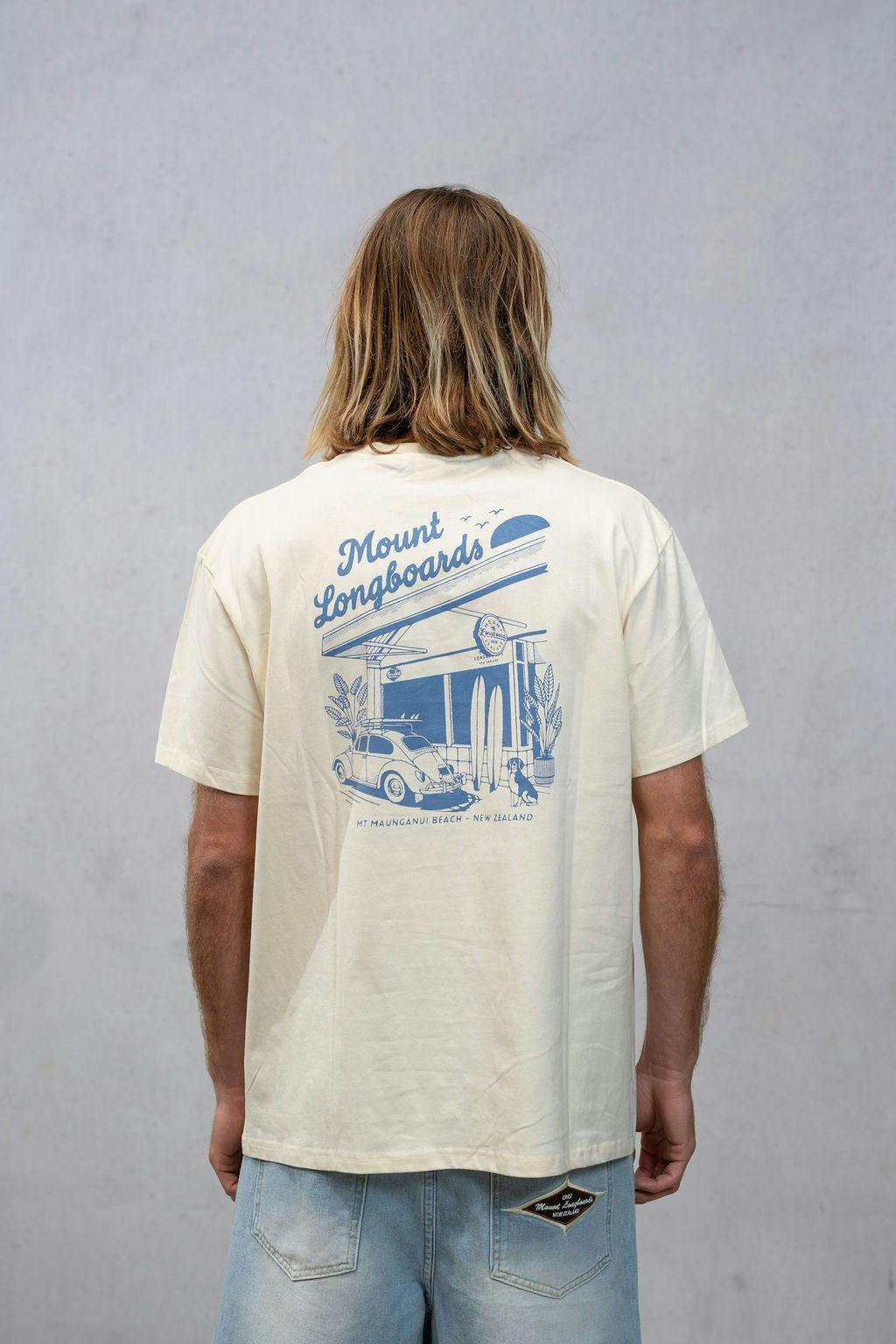 Longboards Store Tee - Natural