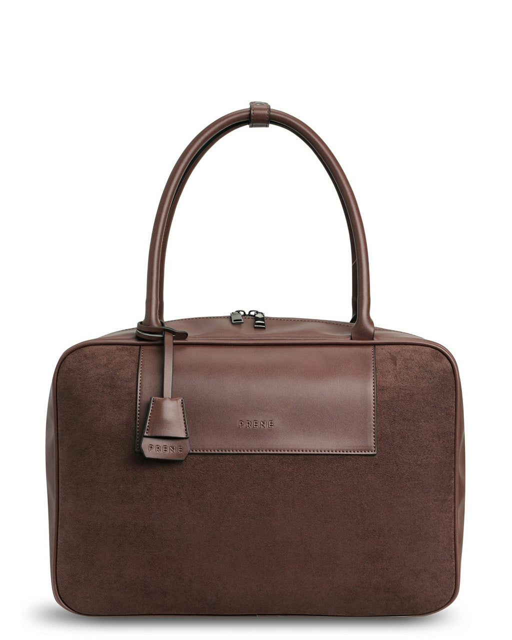 The Harris Bag (CHOCOLATE SUEDE) Neoprene Bowler Bag