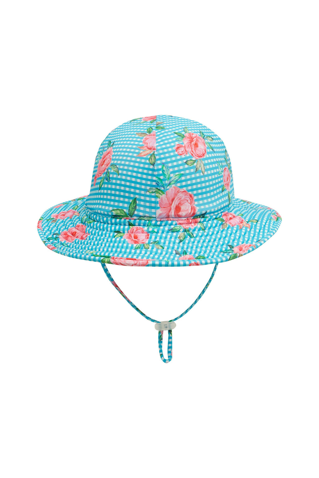 Long sleeve surf swimsuit with matching Beach Hat - Vacation Time print