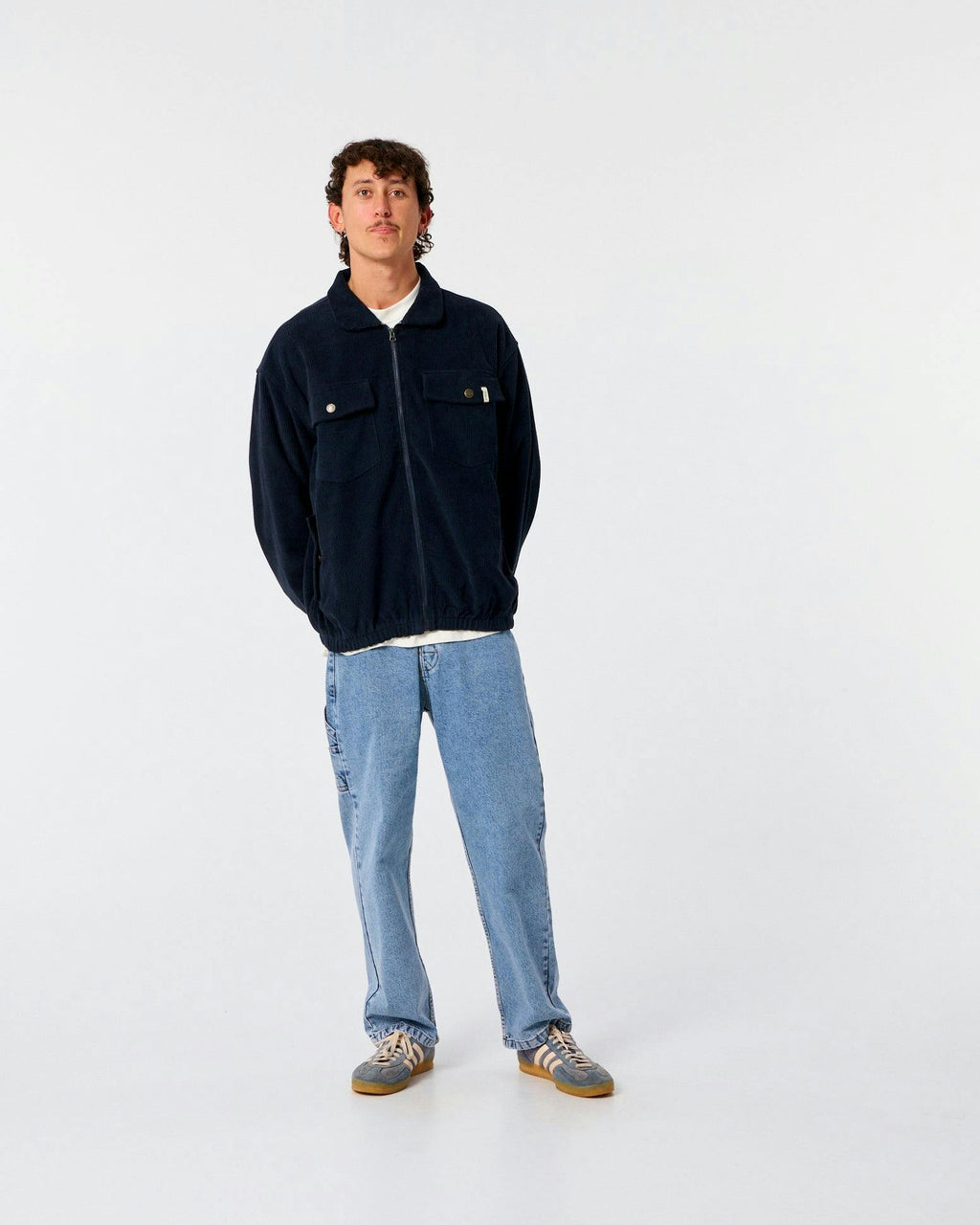 Blackbird Cord Jacket - Worker Blue