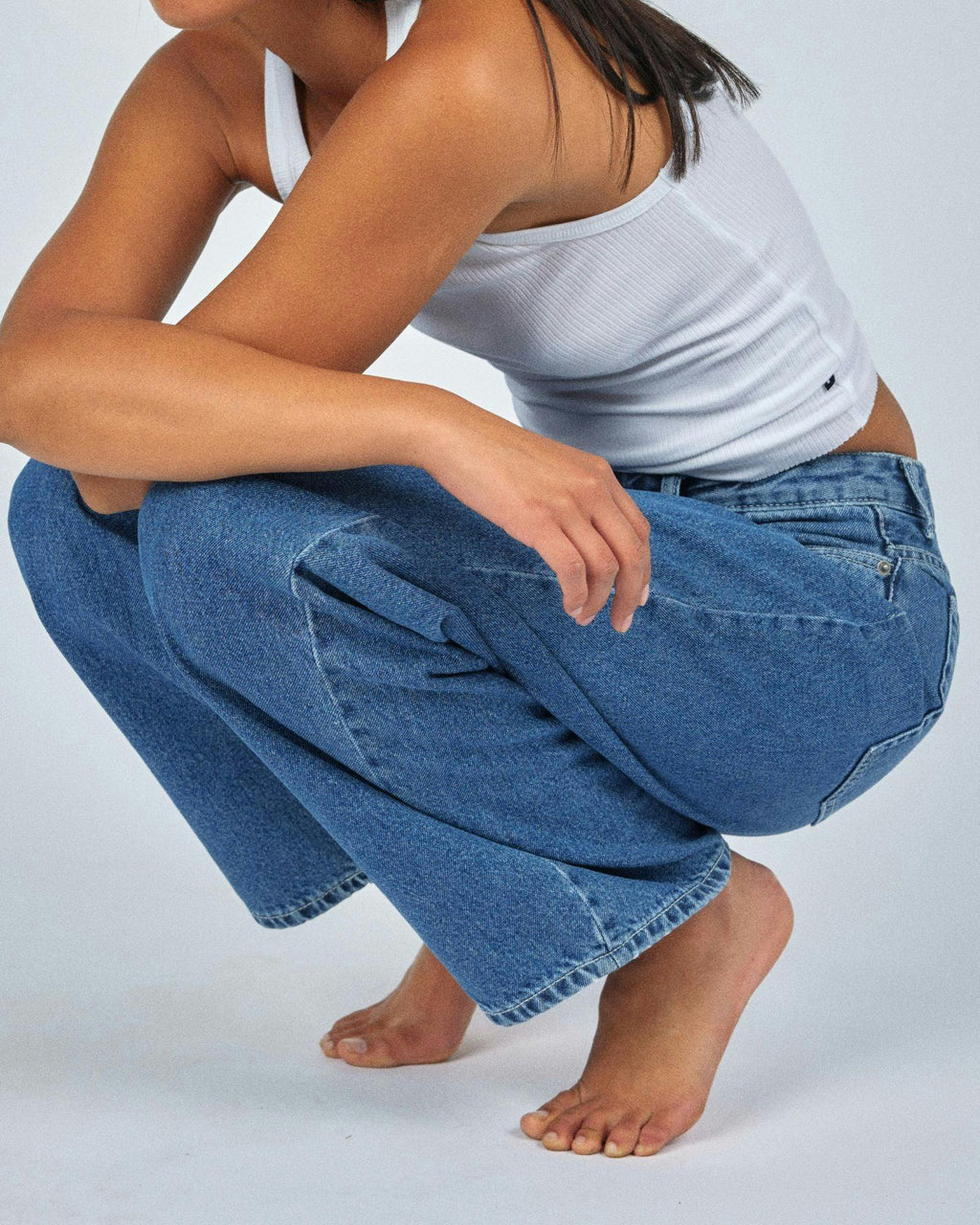 Hill Low Relaxed Jeans - Haze Mid Retro