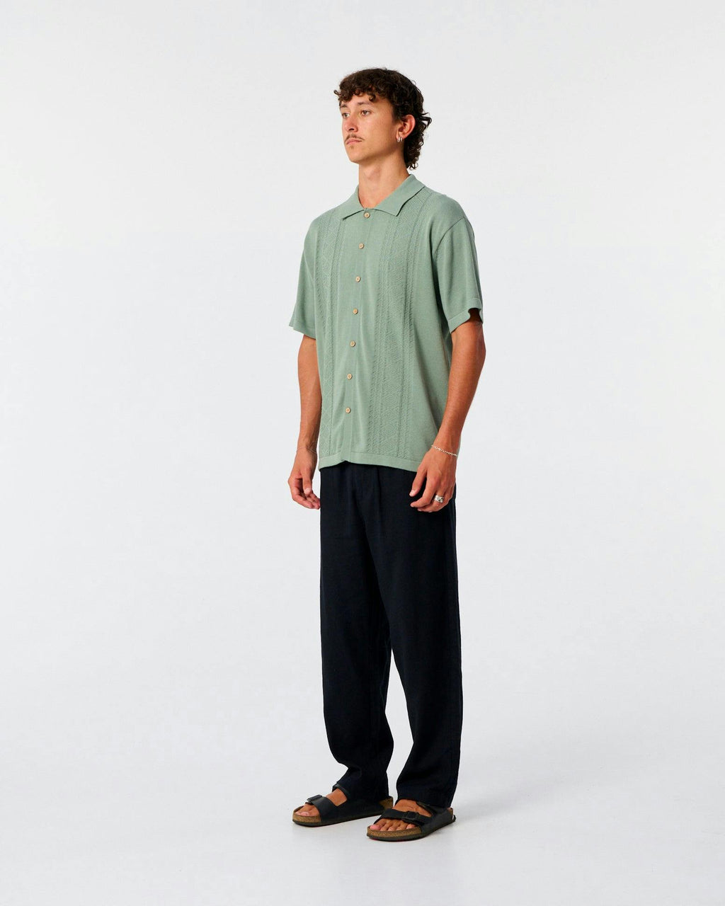 Trader Knit Shirt - Dusty Green
