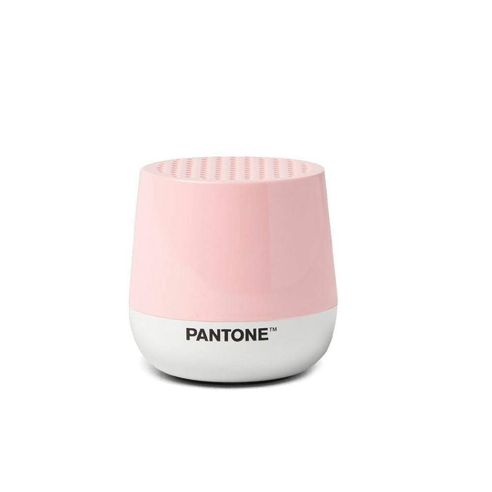 Lexon GIFT Set PANTONE - Includes Mino+ Mini Speaker, Flip Classic Clock, Mina M Lamp, Thykho 3  Speaker - Rose Pink