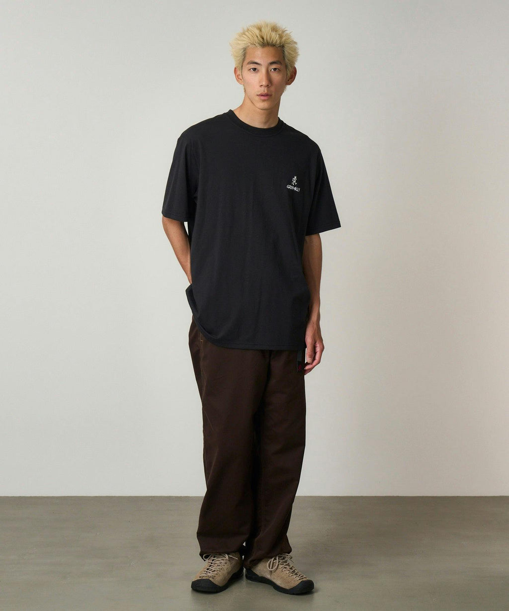 Gramicci One Point Logo Tee in Vintage Black