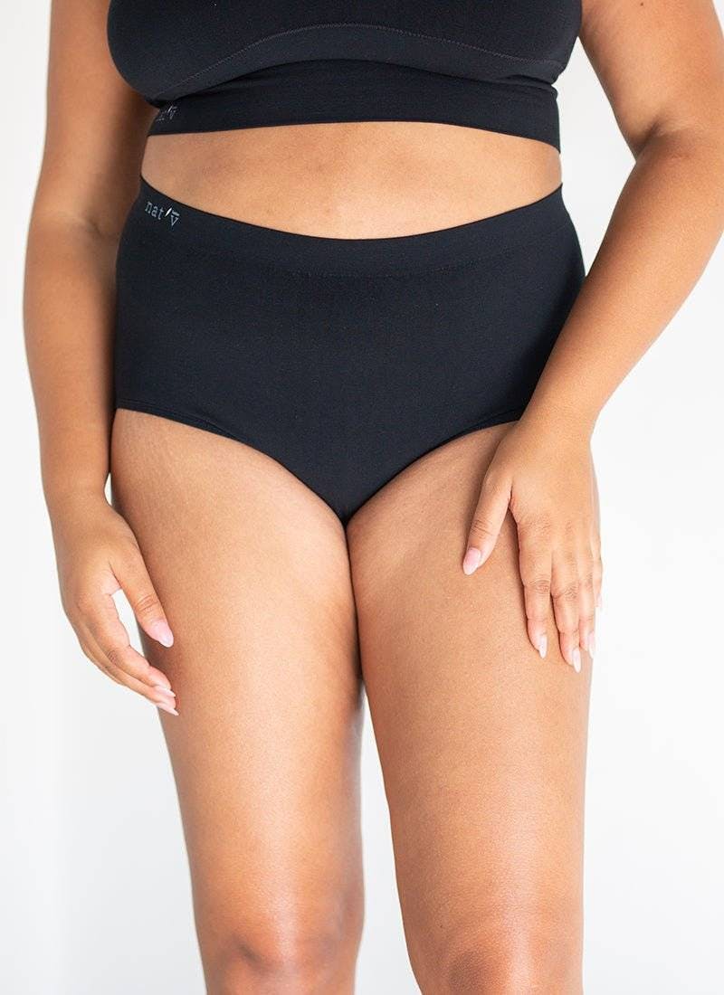 Classic Modal Full Brief Underwear 7 Pack - Black