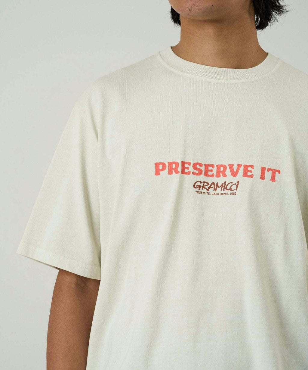 Gramicci Footprints Tee in Natural Pigment