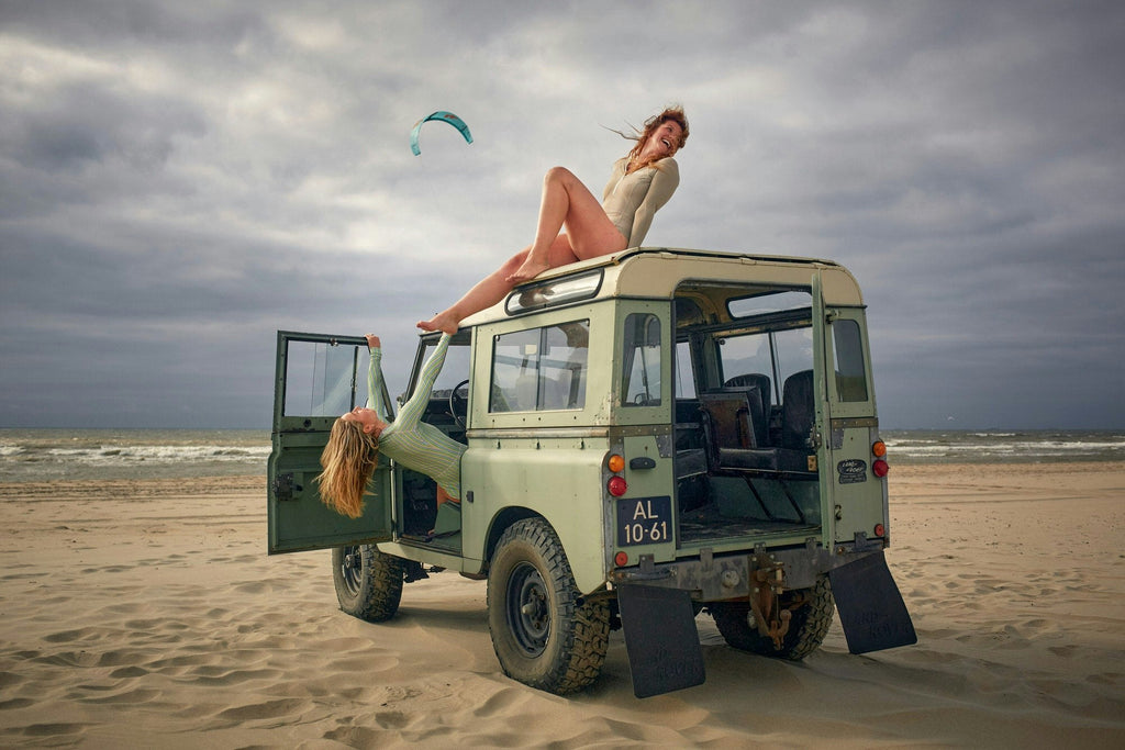 One Piece Swimsuit Longsleeve - Multi Color Stripe