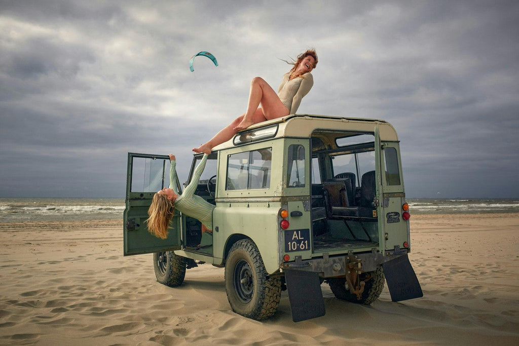 One Piece Swimsuit Longsleeve - Multi Color Stripe