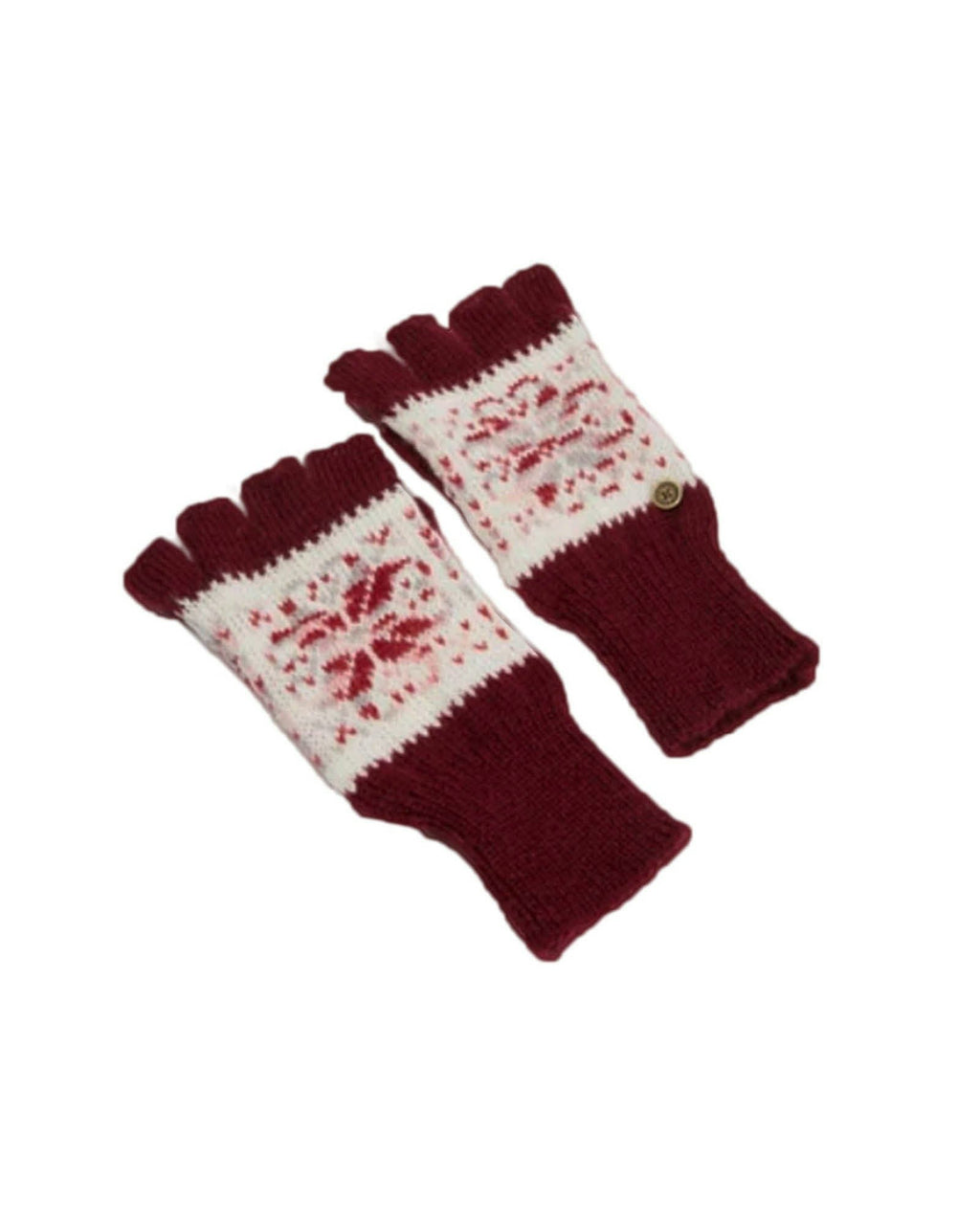 FallenBROKENstreet Fingerless Gloves – Maroon