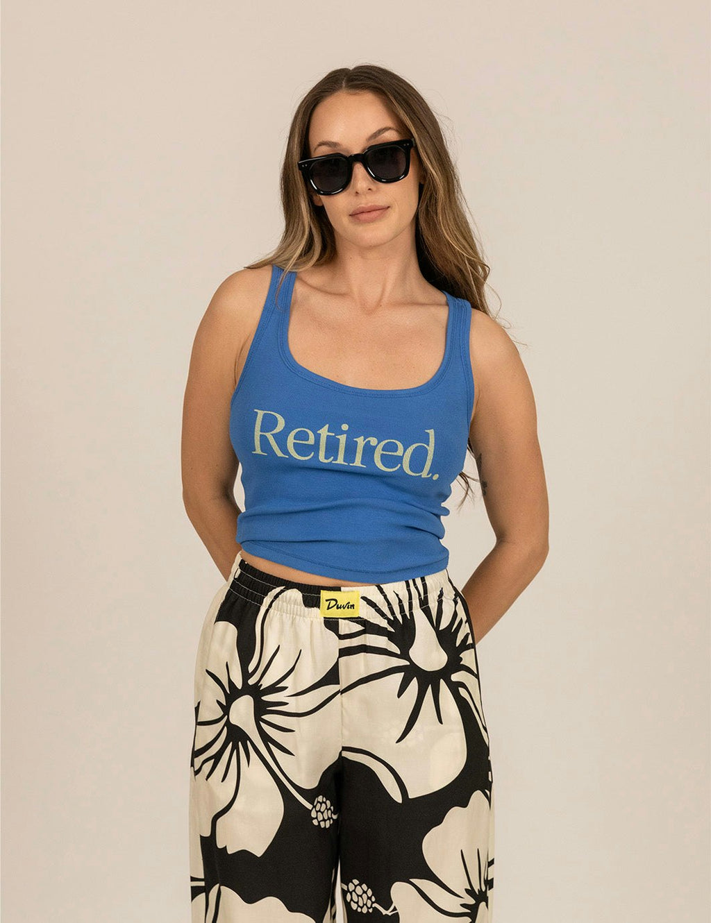 Retired Ribbed Tank - Blue