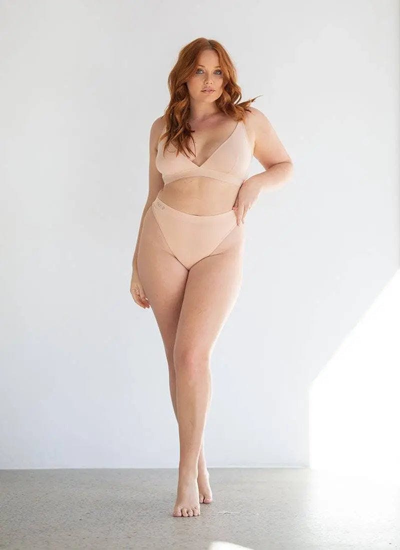 Cheeky Modal G-String Underwear - Bone