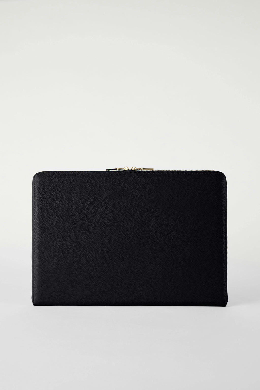 14" Padded Leather Laptop Case | Black Gold