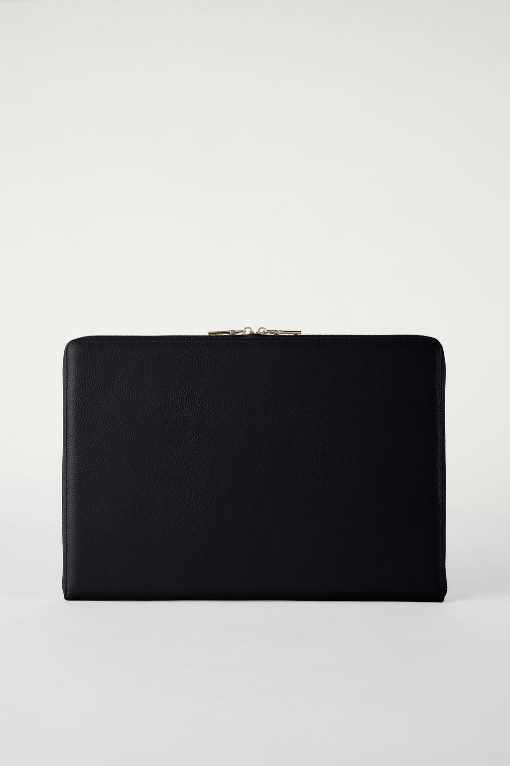 16" Padded Leather Laptop Case | Black Gold