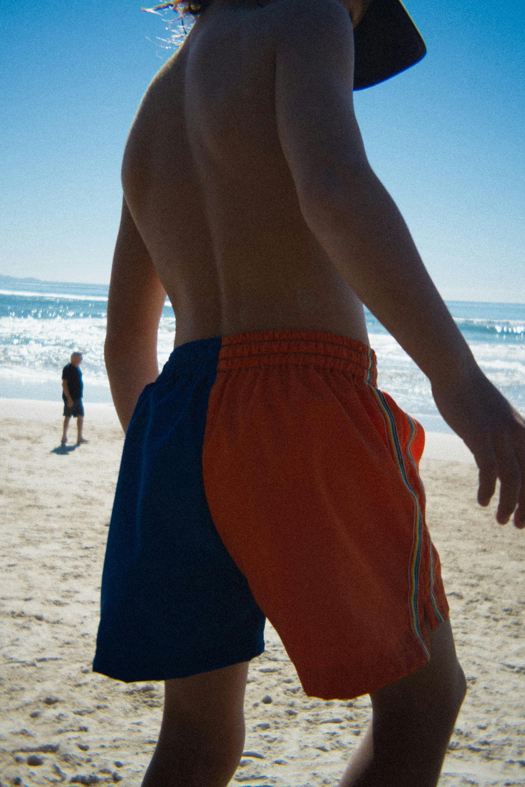 Kids Boardshorts Rainbow Blue & Orange