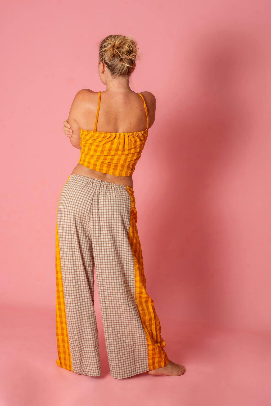 Patchwork Pant in Ginger Gingham