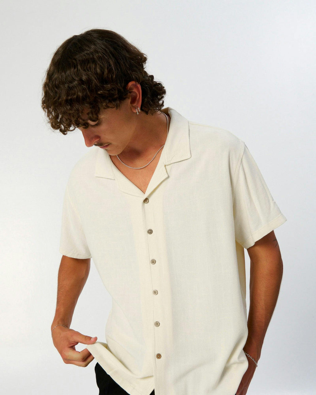Ernie Resort Shirt - Ecru