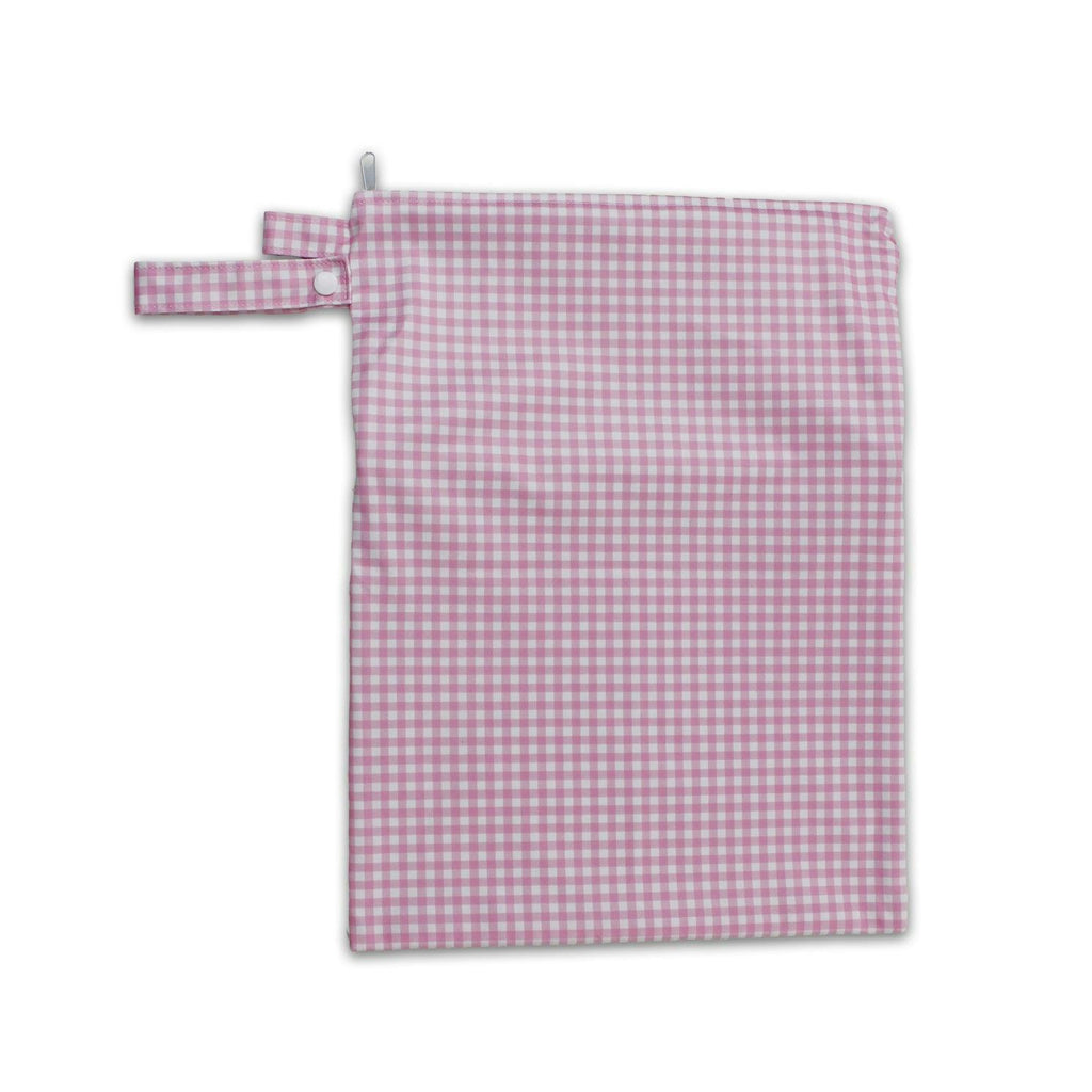 Tyoub Stay-dry Zip Wet Bag– Pink Gingham