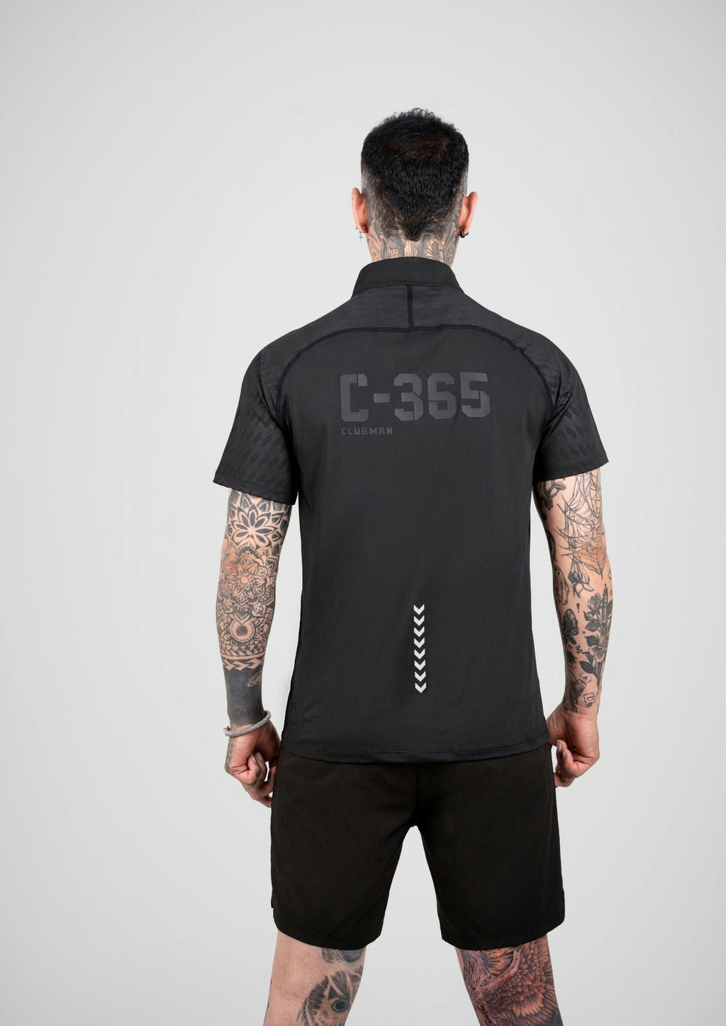 C-365 Motion Zip Tee (Model 823302) - Black