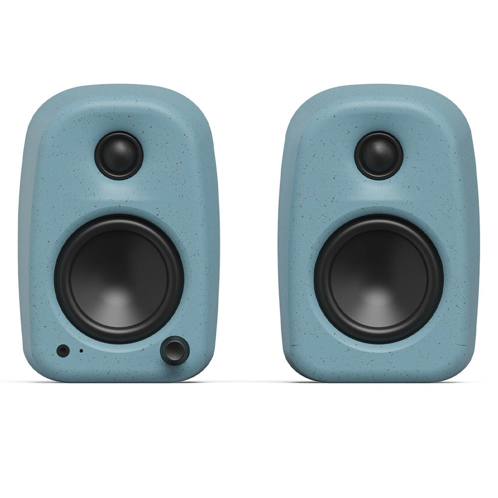 Kanto UKI 100W Desktop Speakers with Bluetooth, USB-C, Headphone out, Cornflower (Matte Blue), Pair