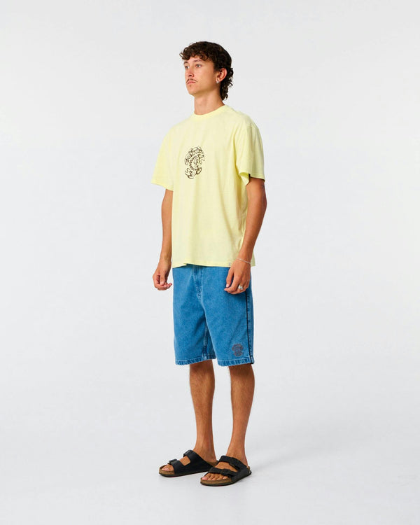 Yin Yang Tee - Washed Lime image 2