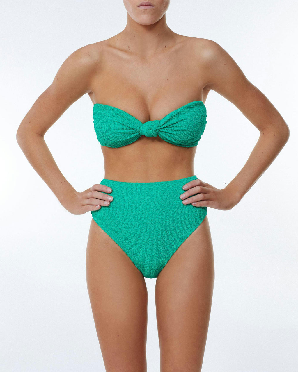 THE WAISTED PANT - EMERALD CRIMP