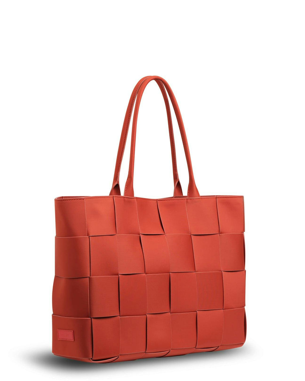 Prene | The Holiday Bag (CHILLI RED) Woven Neoprene Large Tote Bag