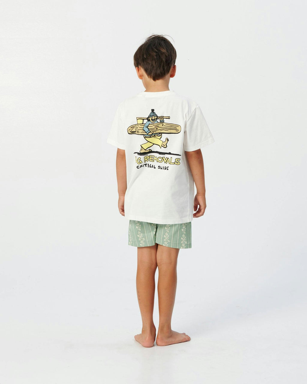 Log Removals Tee - Vintage White