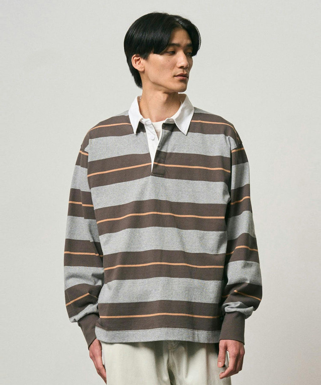 Gramicci Langdon Rugby Shirt in Hunter Grey
