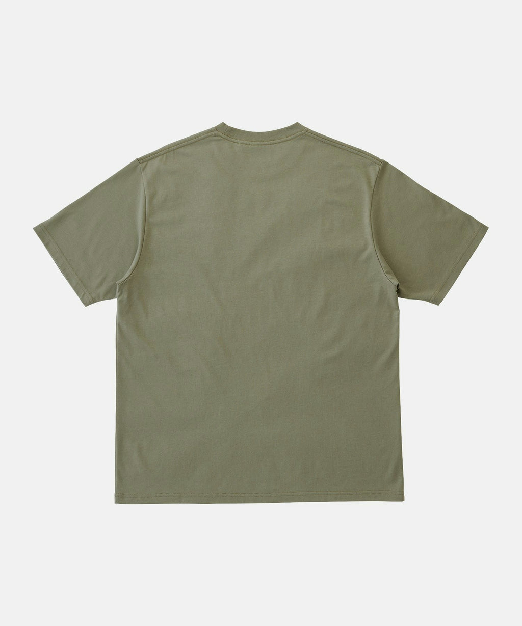 Gramicci One Point Logo Tee in Khaki